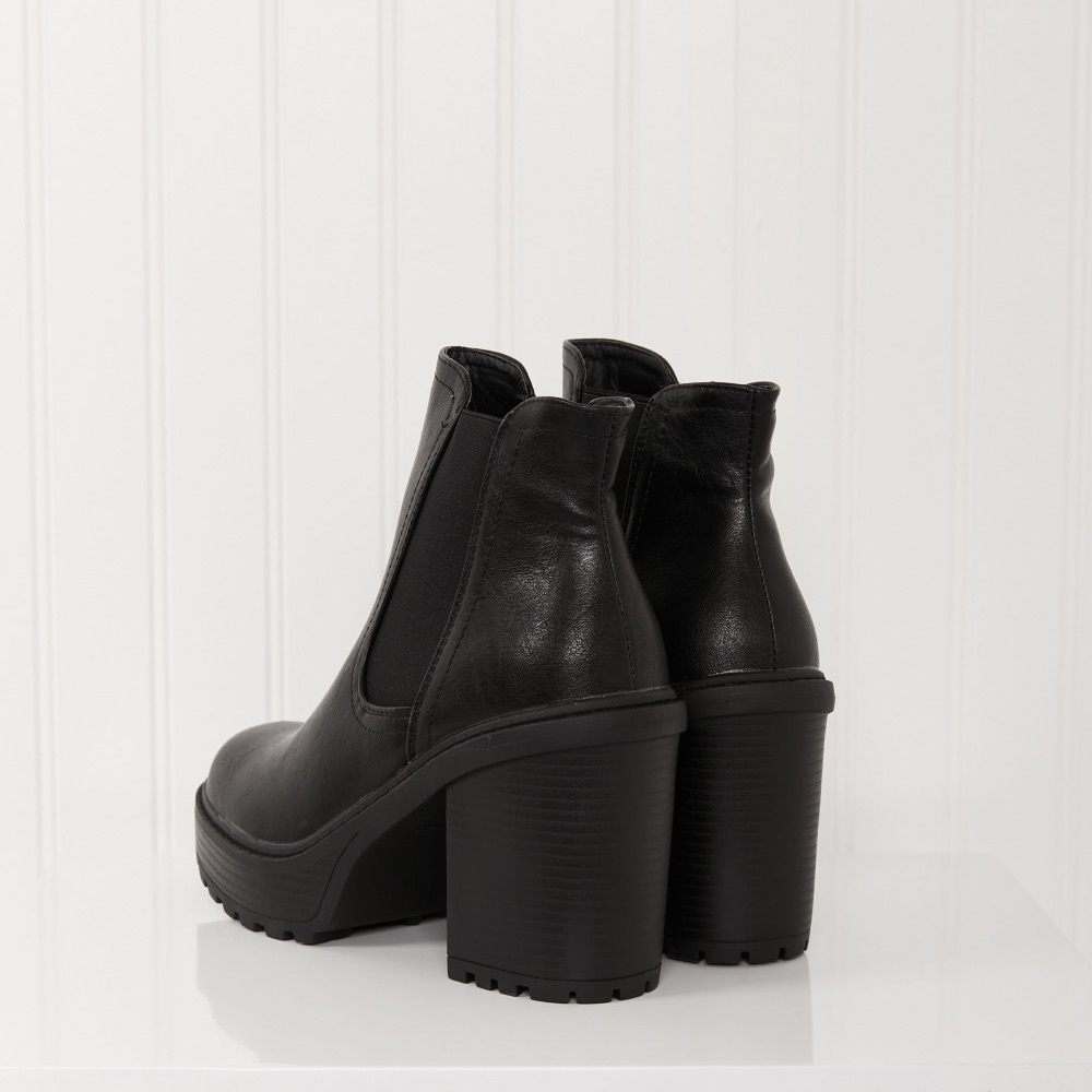 Forever Link Moving Forward Lug Sole Chelsea Boots combat & moto boots NEW - Picture 6 of 7